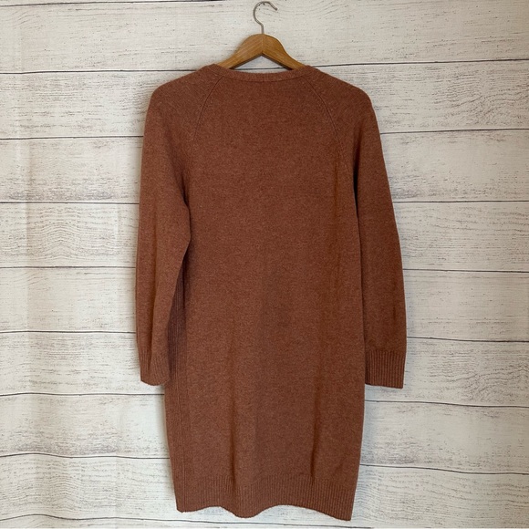 Vince Vince V Neck Cashmere Wool Sweater Dress - Picture 10 of 14